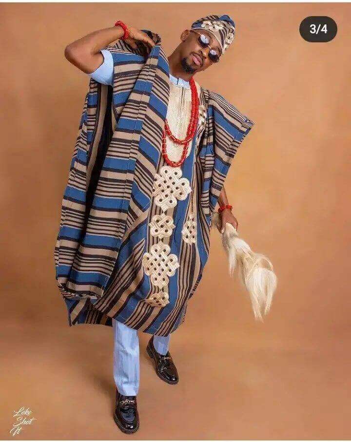 Agbada style attire